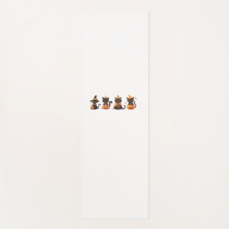 Black Cat Pumpkin Yogamatte