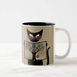 Black Cat Reads zum Töten eines Spottdrossel-Buche Zweifarbige Tasse
