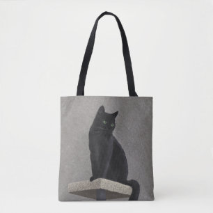 Black Cat Royalty Tote Bag Tasche
