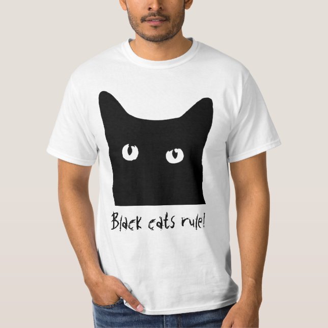 Black Cat Rule! T-Shirt (Vorderseite)