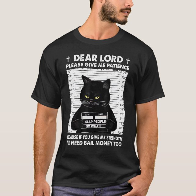 Black Cat Sehr geehrter Herr Bitte geben Sie mir G T-Shirt (Vorderseite)