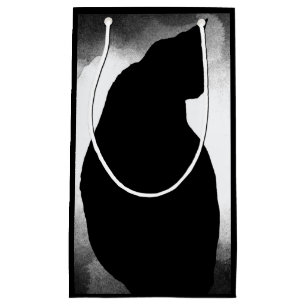 Black Cat Silhouette Geschenktasche Kleine Geschenktüte