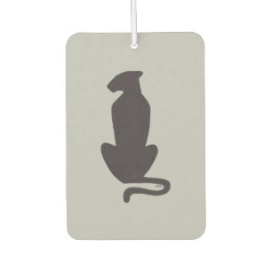 Black Cat Silhouette, graues Auto-Lufterfrischer Autolufterfrischer