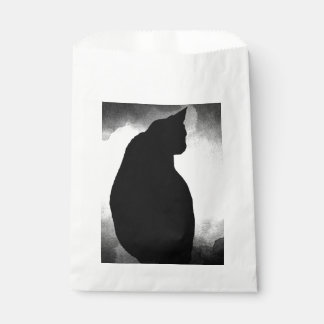 Black Cat Silhouette Gunst Bags Geschenktütchen
