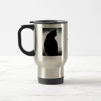 Black Cat Silhouette Reisebecher