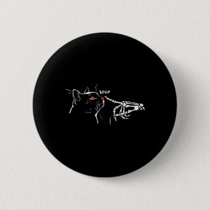 Black Cat Skeleton Hand Boop Halloween Pet Women G Button