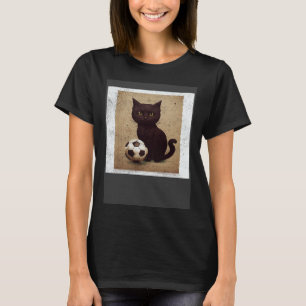 Black Cat Soccer Chocolate Pullover Hoodie