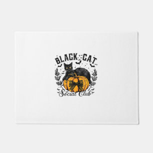 Black Cat Social Club, Halloween, Coquette, Gothic Fußmatte