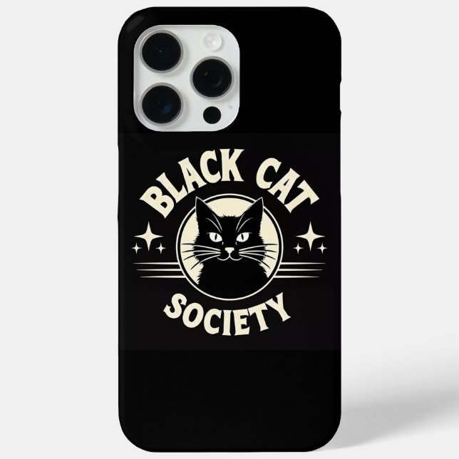 Black Cat Society Case-Mate iPhone Hülle (Rückseite)