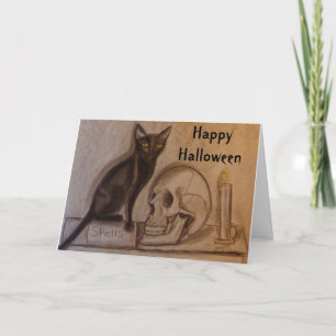 Black Cat Spells - Halloween - Karte