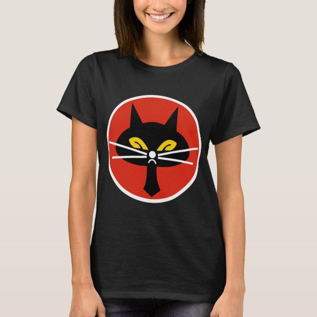 Black Cat Squadron taiwanesisches U-2 Spy Flugzeug T-Shirt (Vorderseite)