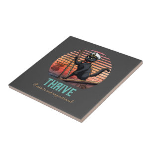 Black Cat Sunset: Eine Reise zu THRIVE Fliese