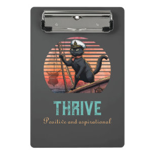 Black Cat Sunset: Eine Reise zu THRIVE Mini Klemmbrett