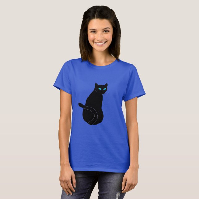 Black Cat T - Shirt (Vorne ganz)