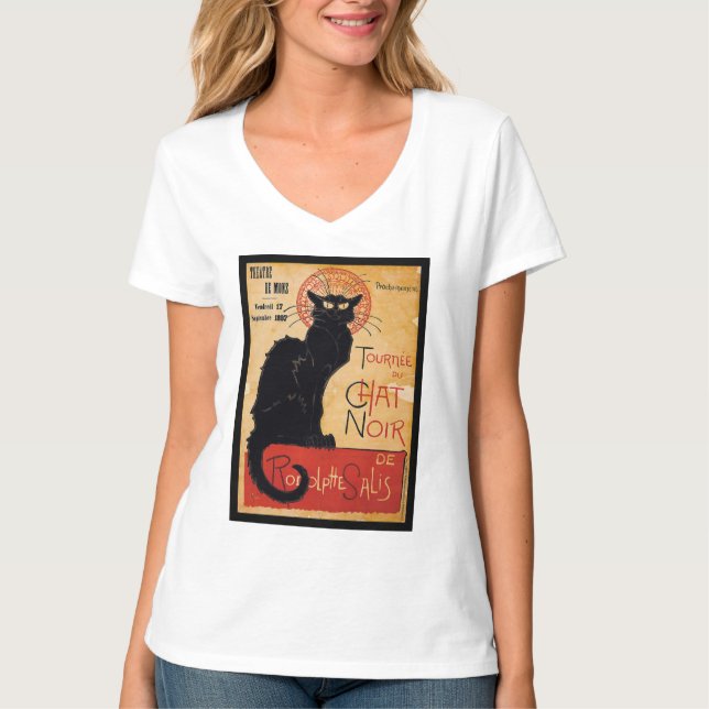 Black cat T-Shirt (Vorderseite)