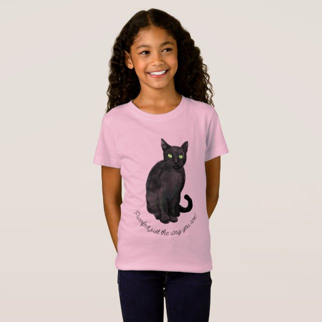 Black Cat T - Shirt (Vorne ganz)