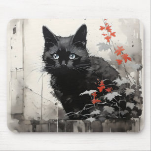 Black Cat Tinte Mousepad