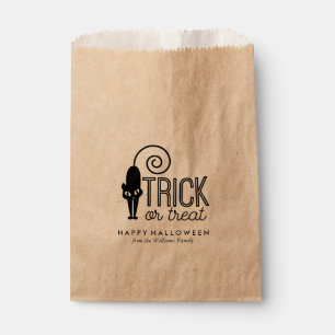 Black Cat Trick oder Treat Halloween Geschenktütchen