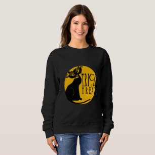 Black Cat Trick oder Treatshirt Sweatshirt