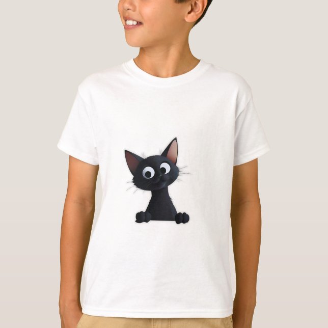 Black Cat Tshirt (Vorderseite)