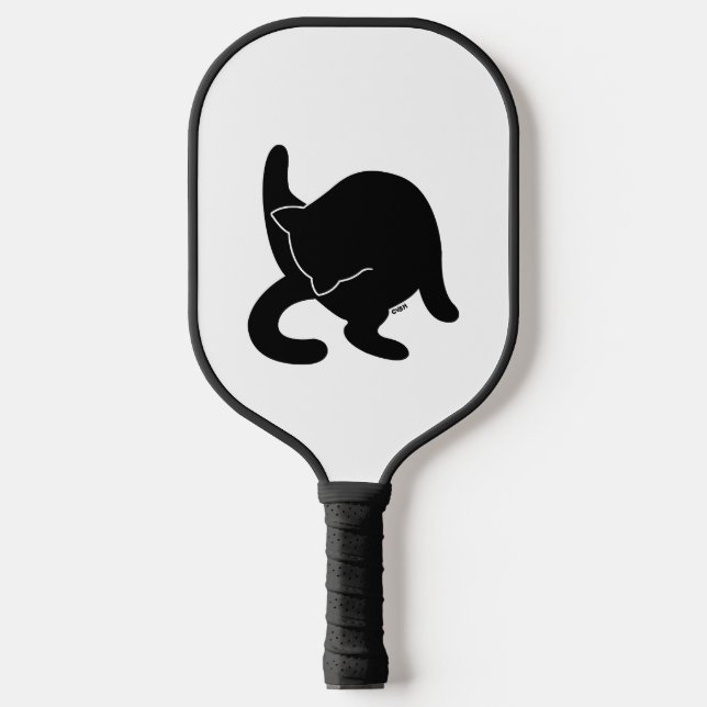 Black Cat versus Humans mp Pickleball Schläger (Vorderseite)