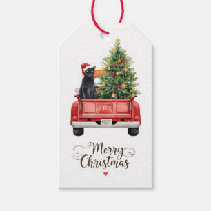 Black Cat Weihnachten für Katzen Liebhaber Geschenkanhänger