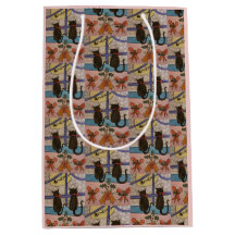 Black Cat Weihnachtsgeschenk-Tasche