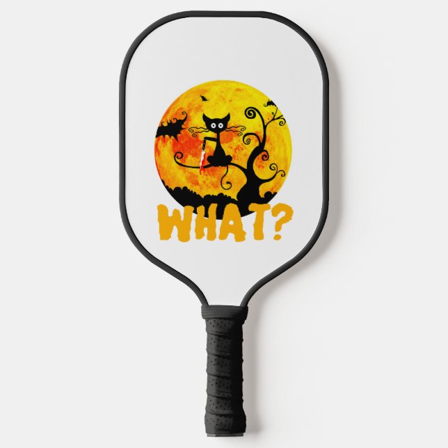 Black Cat What Black Cat - Pickleball Schläger (Vorderseite)