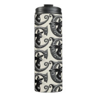 Black Cat Witch Hexerei Letter C Custom Initial