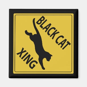 Black Cat Xing Magnet