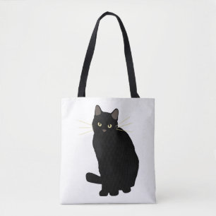 Black Cat Zeichnend Niedliche Black Cat Cat Mama C Tasche