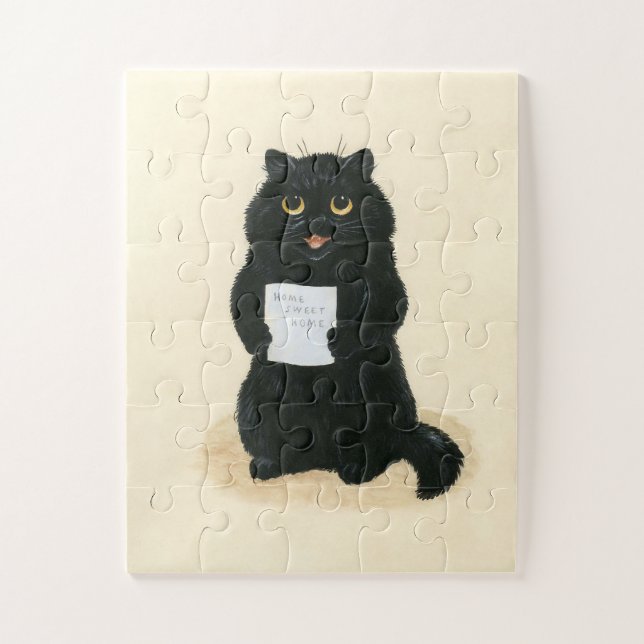 Black Cat Zuhause Sweet Zuhause Rescue Shelter Nie (Vertikal)