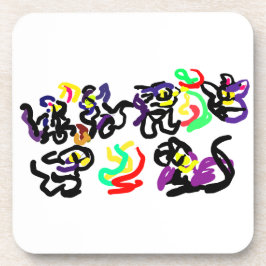 Black Cats party Getränkeuntersetzer