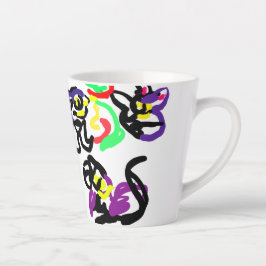 Black Cats party Milchtasse