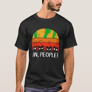 Black Cats Retro Sonnenuntergang Neuen Menschen We T-Shirt