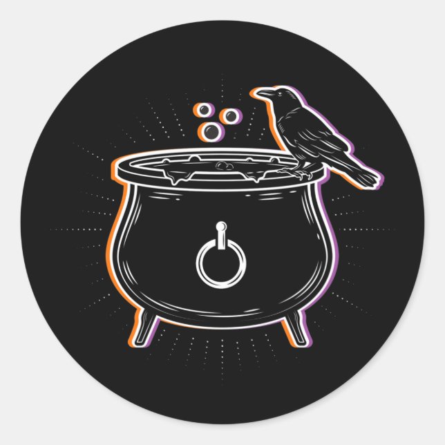 Black Cauldron und Raven / Stickers (Vorderseite)