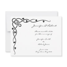 Black Celtic Knot Corner Save the Date