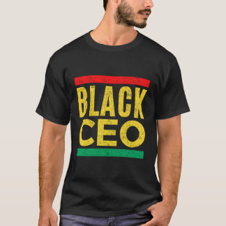 Black Ceo Business Owner Unternehmer für und T-Shirt
