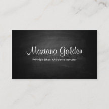 Black Chalkboard Business Card