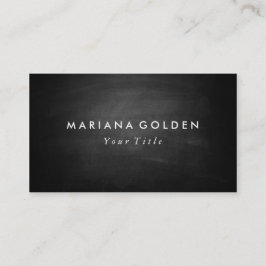 Black Chalkboard Business Card Visitenkarte