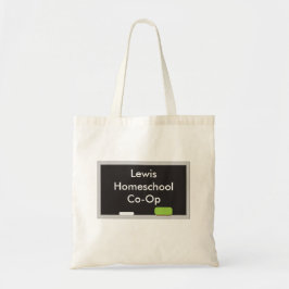 Black Chalkboard Homeschool Co Op Tragetasche