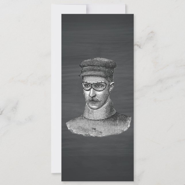 Black Chalkboard Steampunk Goggles Man (Vorderseite)