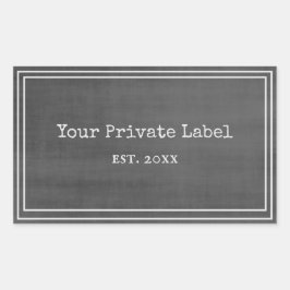 Black Chalkboard Stil Ihre privaten Label Sticker