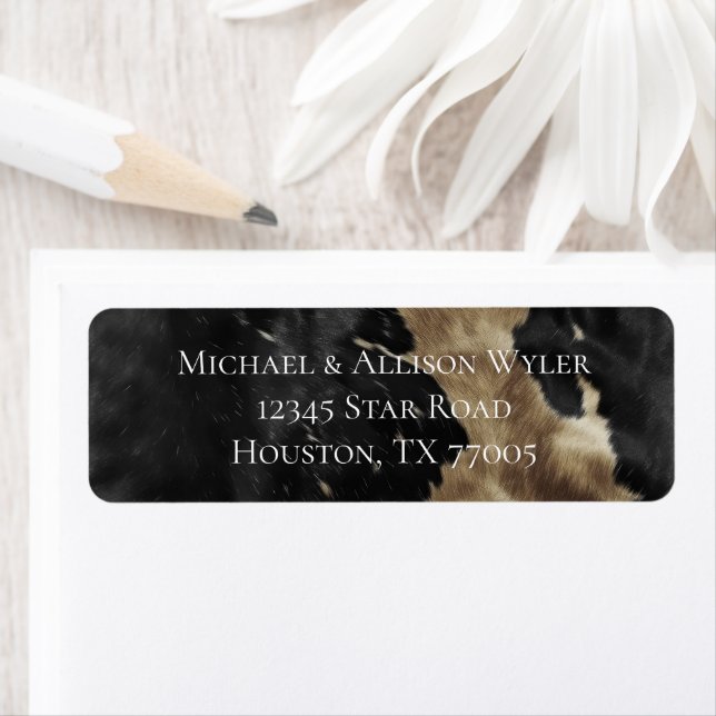 Black Champagne Gold Cowhide (Insitu)