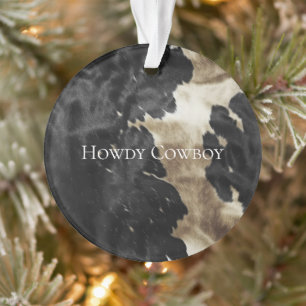 Black Champagne Gold Cowhide
