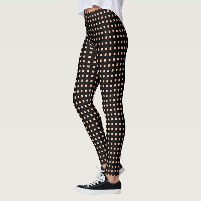 Black-Checks-Gold-_CLASSIC REVAMPED-XS-TO--XL_ Leggings (Links)