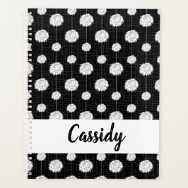 Black Cheerleader Pom Pom Muster Planer
