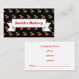 Black Cherry Business Card Visitenkarte
