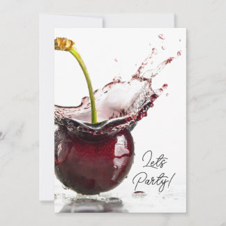 Black Cherry-Party Einladung
