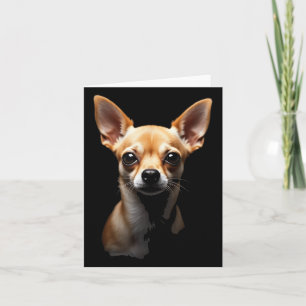 Black Chihuahua Dog Chihuahua Face Karte